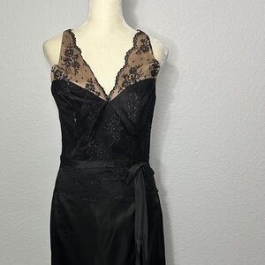Alvina Valente Maids New York Black Lace Elegant Formal Evening Gown 10